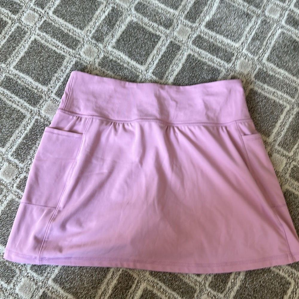 90 Degree By Reflex Pink Mini Athletic Skirt/Skort (L) - Picture 5 of 6